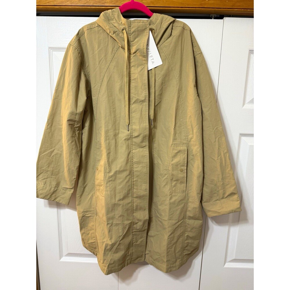 NWT Athleta Everywhere Anorak Hooded Water-Resistant Jacket Beige Women’s Size L